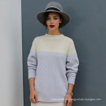 Suéter largo estilo suéter de las señoras de la moda